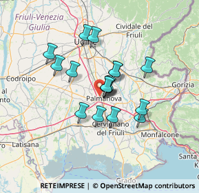 Mappa Via Iᵒ Maggio, 33057 Palmanova UD, Italia (9.89176)