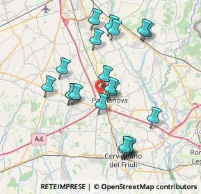 Mappa Via Iᵒ Maggio, 33057 Palmanova UD, Italia (7.152)