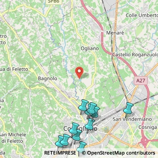Mappa Lago di Pradella, 31020 San Pietro di Feletto TV, Italia (3.09455)