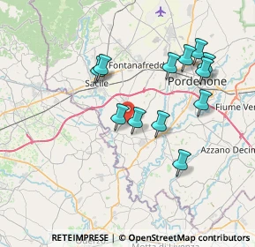 Mappa Viale Lino Zanussi, 33070 Brugnera PN, Italia (6.9575)