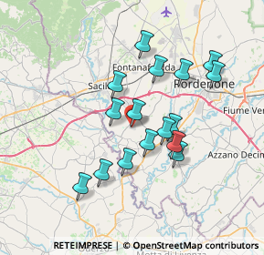 Mappa Viale Lino Zanussi, 33070 Brugnera PN, Italia (6.11125)