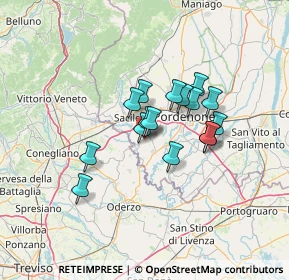 Mappa Viale Lino Zanussi, 33070 Brugnera PN, Italia (9.50063)