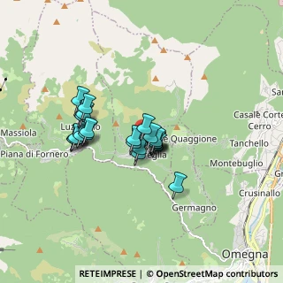 Mappa Localita' Mulino, 28893 Loreglia VB, Italia (1.225)