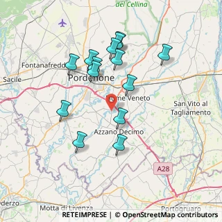 Mappa Via G. Carducci, 33080 Fiume Veneto PN, Italia (6.99429)
