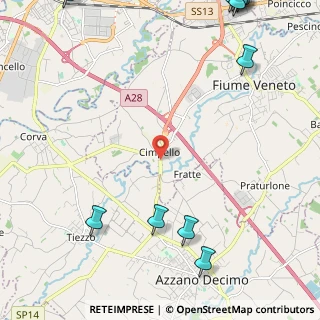 Mappa Via G. Carducci, 33080 Fiume Veneto PN, Italia (3.64545)