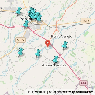 Mappa Via G. Carducci, 33080 Fiume Veneto PN, Italia (5.285)