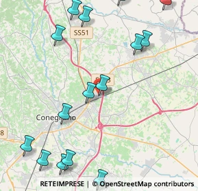 Mappa Via G. Bradolini, 31020 San Vendemiano TV, Italia (6.11944)