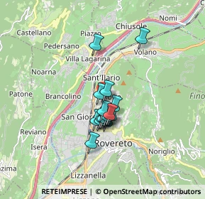 Mappa Via Cimarosa, 38068 Rovereto TN, Italia (1.148)