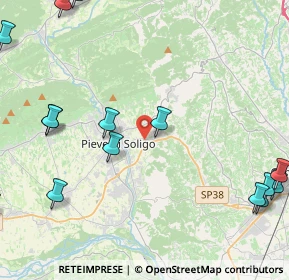 Mappa Via Conegliano, 31053 Pieve di Soligo TV, Italia (6.8765)