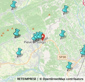Mappa Via Conegliano, 31053 Pieve di Soligo TV, Italia (6.2335)