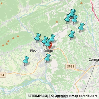 Mappa Via Conegliano, 31053 Pieve di Soligo TV, Italia (4.06)