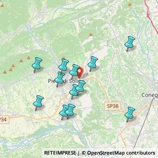 Mappa Via Conegliano, 31053 Pieve di Soligo TV, Italia (3.6625)