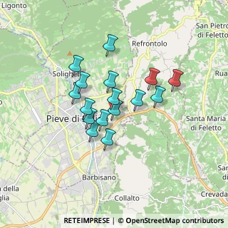 Mappa Via Conegliano, 31053 Pieve di Soligo TV, Italia (1.2975)