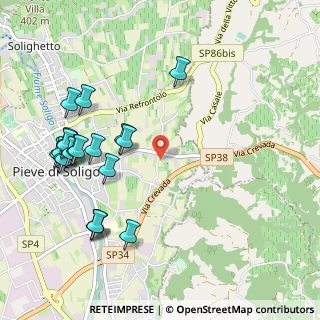 Mappa Via Conegliano, 31053 Pieve di Soligo TV, Italia (1.18)
