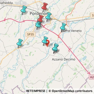 Mappa Via Slissa, 33082 Azzano Decimo PN, Italia (3.90364)