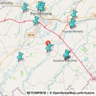 Mappa Via Slissa, 33082 Azzano Decimo PN, Italia (5.13462)