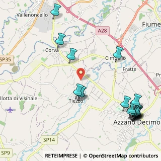 Mappa Via Slissa, 33082 Azzano Decimo PN, Italia (2.792)
