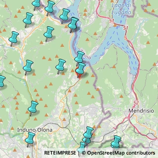 Mappa Via Fratelli Bertolla, 21050 Porto Ceresio VA, Italia (6.4045)
