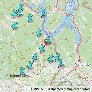 Mappa Via Fratelli Bertolla, 21050 Porto Ceresio VA, Italia (4.85933)
