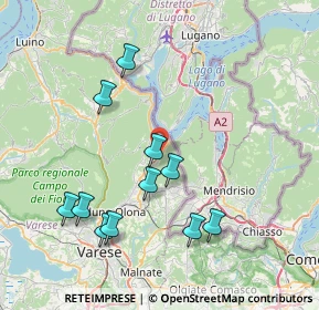 Mappa Via Fratelli Bertolla, 21050 Porto Ceresio VA, Italia (7.90091)