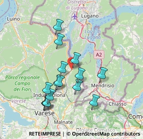 Mappa Via Fratelli Bertolla, 21050 Porto Ceresio VA, Italia (6.85867)