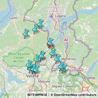 Mappa Via Fratelli Bertolla, 21050 Porto Ceresio VA, Italia (7.65625)