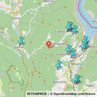 Mappa Via al Deserto, 21050 Cuasso al Monte VA, Italia (2.69583)