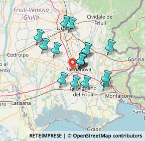 Mappa Via Pietro Zorutti, 33057 Palmanova UD, Italia (10.28353)