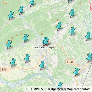 Mappa Via Guglielmo Marconi, 31053 Pieve di Soligo TV, Italia (6.3485)