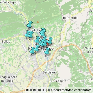 Mappa Via Guglielmo Marconi, 31053 Pieve di Soligo TV, Italia (1.04714)