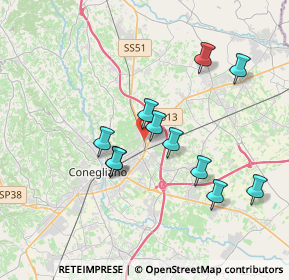 Mappa Strada Statale 51 di Alemagna, 31020 San Vendemiano TV, Italia (3.30182)