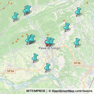 Mappa Via Schiratti, 31053 Pieve di Soligo TV, Italia (4.42769)