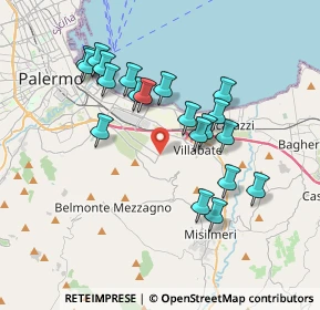 Mappa Corso dei Mille Croceverde, 90121 Palermo PA, Italia (3.833)