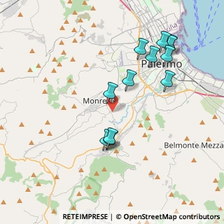 Mappa Via Aquino, 90046 Monreale PA, Italia (4.44583)