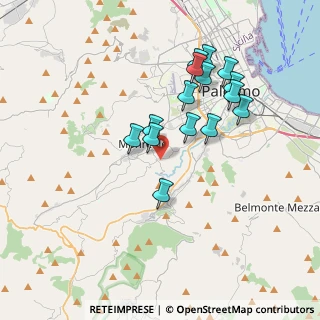 Mappa Via Aquino, 90046 Monreale PA, Italia (3.74733)
