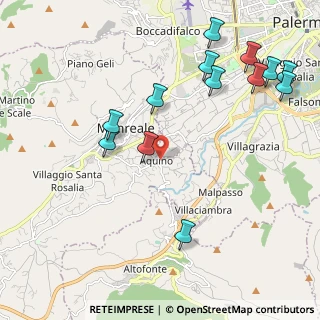 Mappa Via Aquino, 90046 Monreale PA, Italia (2.75846)