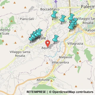 Mappa Via Aquino, 90046 Monreale PA, Italia (2.21286)