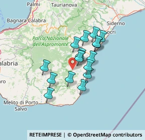 Mappa 89030 Samo RC, Italia (10.90059)