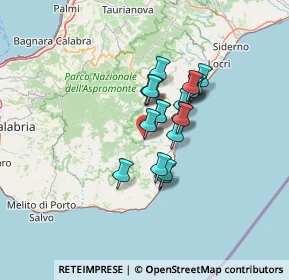 Mappa 89030 Samo RC, Italia (9.7895)