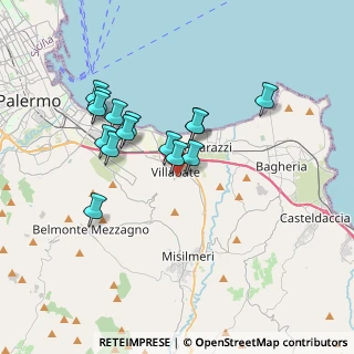 Mappa Via Gibilmanna, 90039 Villabate PA, Italia (3.50733)