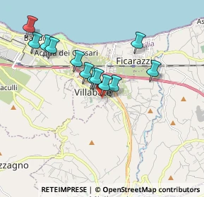 Mappa Via Calatafimi, 90039 Villabate PA, Italia (1.8525)