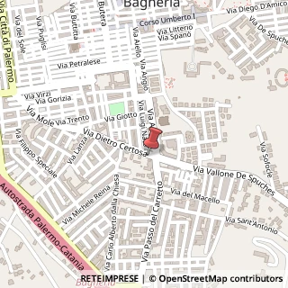 Mappa Via Dietro la Certosa, 21, 90011 Bagheria, Palermo (Sicilia)