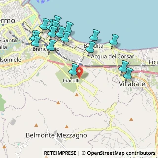 Mappa Via Antonio Raccuglia, 90124 Palermo PA, Italia (2.68944)