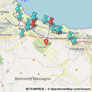 Mappa Via Antonio Raccuglia, 90124 Palermo PA, Italia (2.59688)