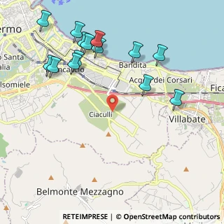 Mappa Via Antonio Raccuglia, 90124 Palermo PA, Italia (2.74929)