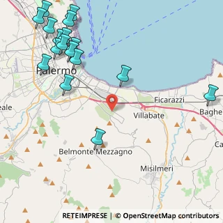 Mappa Via Antonio Raccuglia, 90124 Palermo PA, Italia (6.61529)
