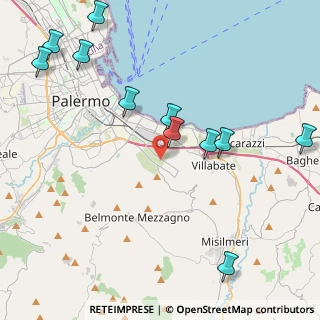 Mappa Via Antonio Raccuglia, 90124 Palermo PA, Italia (5.67909)