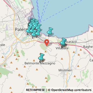 Mappa Via Antonio Raccuglia, 90124 Palermo PA, Italia (4.0215)