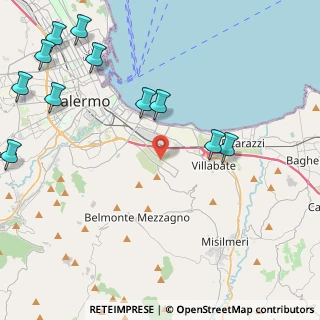 Mappa Via Antonio Raccuglia, 90124 Palermo PA, Italia (6.42636)