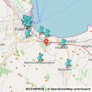 Mappa Via Antonio Raccuglia, 90124 Palermo PA, Italia (4.805)
